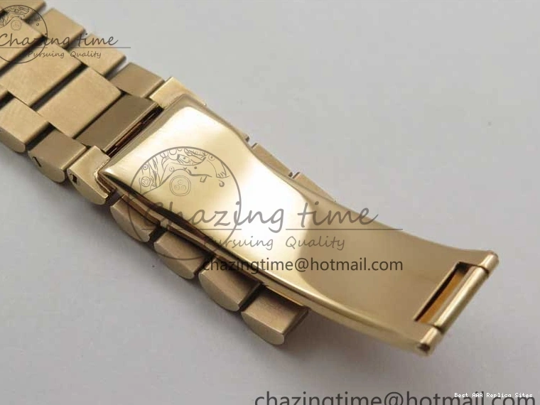 Best AAA Replica Sites A 228239 New 904 Dial on 40mm RG President QuickDry Dial BP Brown 2824 Bracelet Roman Day-Date RG Version 0110